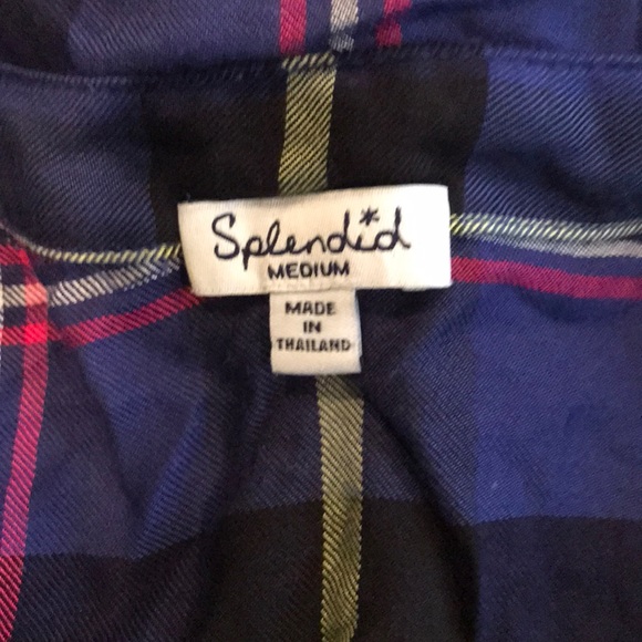 Splendid plaid button down - Picture 2 of 2